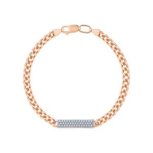 Золотой браслет с бриллиантами природными