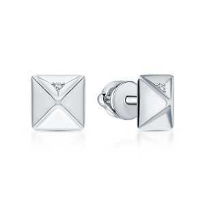 Серебряные серьги с бриллиантами природными