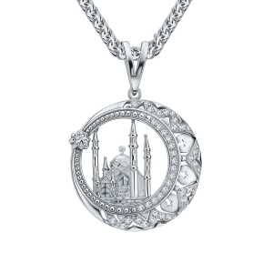 Серебряная подвеска с фианитами