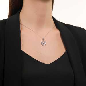Серебряное шейное украшение