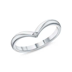 Серебряное кольцо с бриллиантами природными