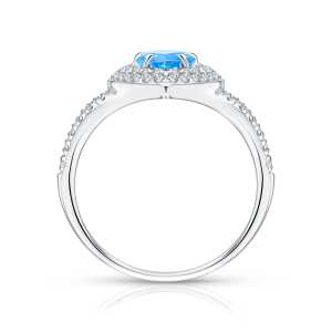 Кольцо из белого золота Cold Diamonds с топазом природным