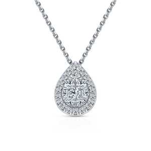 Золотое шейное украшение с бриллиантами природными