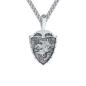 Серебряная подвеска с фианитами