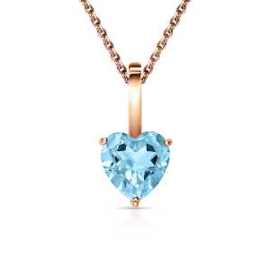 Золотая подвеска с топазом природным